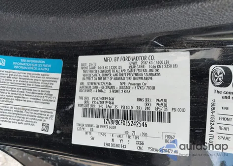 2014 Ford Mustang Gt Premium z USA, uszkodzony, nr VIN 1ZVBP8CFXE5242546